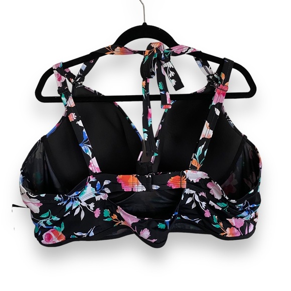 Torrid Underwire Halter Plunge Bikini Top Women’s Plus Size 5x D/DD - Picture 8 of 14